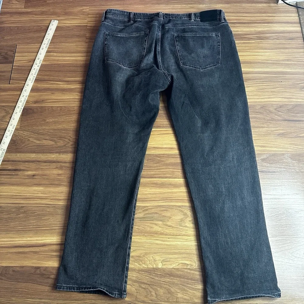 Flint & Tinder Jeans Mens 38x32* Black Denim Fade Straight Fit Casual Huckberry